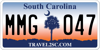SC license plate MMG047
