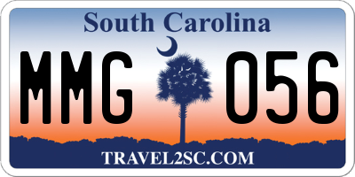 SC license plate MMG056