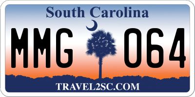 SC license plate MMG064