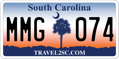 SC license plate MMG074