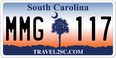SC license plate MMG117