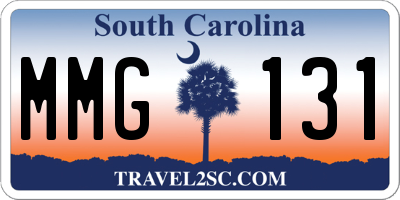 SC license plate MMG131