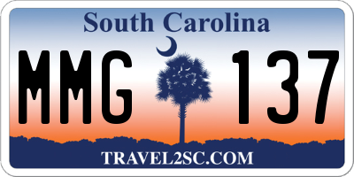 SC license plate MMG137