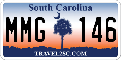 SC license plate MMG146