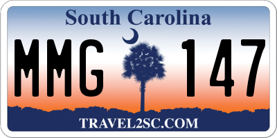 SC license plate MMG147