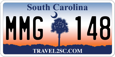 SC license plate MMG148