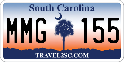 SC license plate MMG155