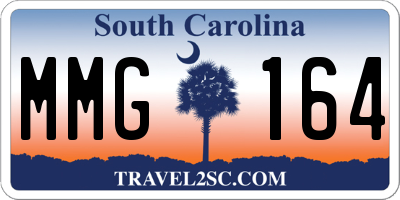 SC license plate MMG164