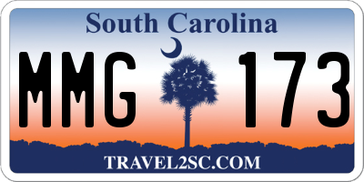 SC license plate MMG173
