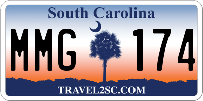 SC license plate MMG174