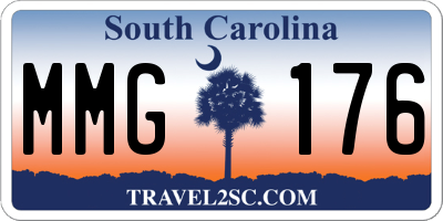 SC license plate MMG176