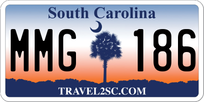 SC license plate MMG186