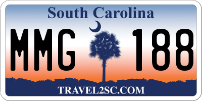 SC license plate MMG188