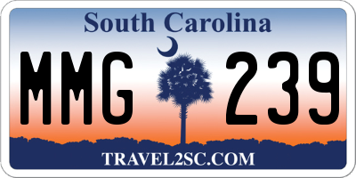 SC license plate MMG239