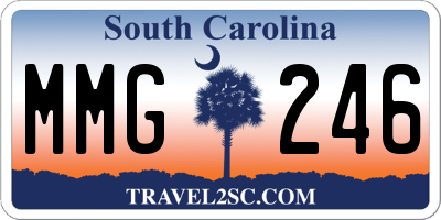 SC license plate MMG246
