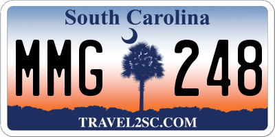 SC license plate MMG248