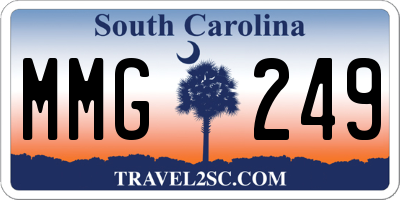 SC license plate MMG249