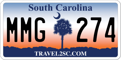 SC license plate MMG274