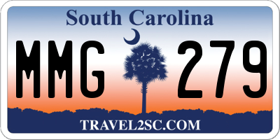 SC license plate MMG279