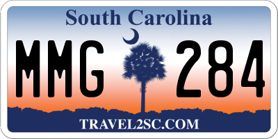 SC license plate MMG284