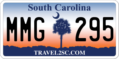 SC license plate MMG295