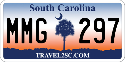 SC license plate MMG297