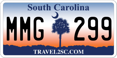 SC license plate MMG299