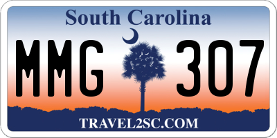 SC license plate MMG307