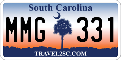 SC license plate MMG331