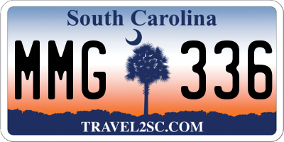 SC license plate MMG336