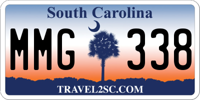 SC license plate MMG338