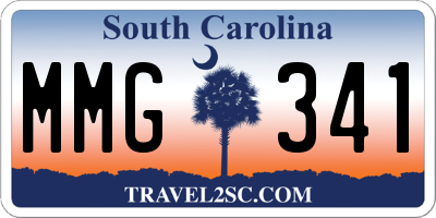 SC license plate MMG341