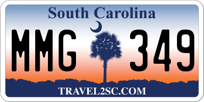 SC license plate MMG349