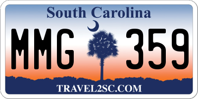 SC license plate MMG359