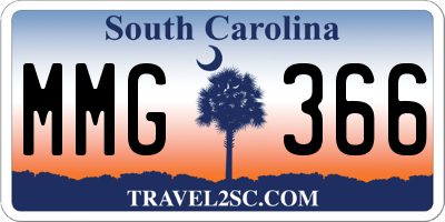 SC license plate MMG366