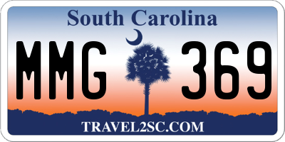 SC license plate MMG369