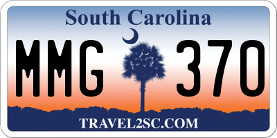 SC license plate MMG370