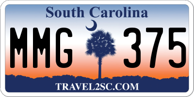 SC license plate MMG375