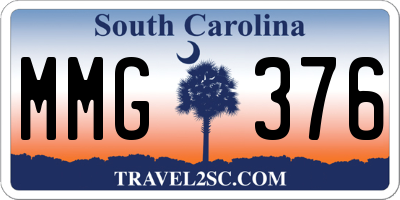 SC license plate MMG376