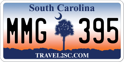 SC license plate MMG395