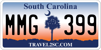 SC license plate MMG399
