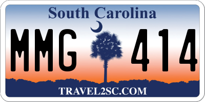 SC license plate MMG414