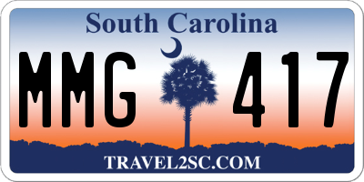 SC license plate MMG417