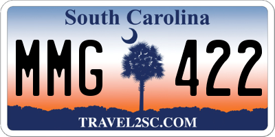 SC license plate MMG422