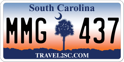 SC license plate MMG437