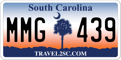 SC license plate MMG439