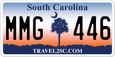SC license plate MMG446