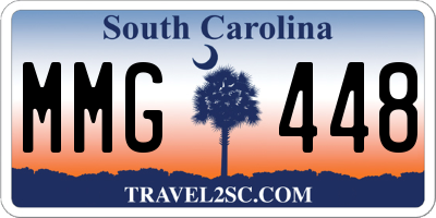 SC license plate MMG448