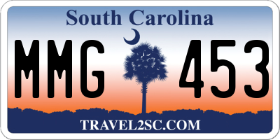 SC license plate MMG453