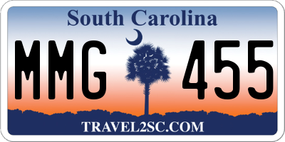 SC license plate MMG455